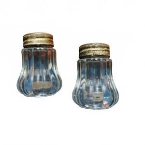Vintage Japanese Glass Salt & Pepper Shaker SET